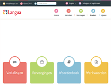 Tablet Screenshot of langua.be